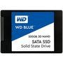 SSD WD Blue, 500GB, SATA, Leitura 560MB/s, Gravação 530MB/s Preparado para suas necessidades de computação de alto desempenho, um SSD SATA WD Blue ofe