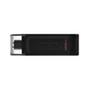 Alta perfomance para armazenamento em velocidade USB 3.2 Com capacidade de 128GB, o Pen Drive Data Traveler 70 da Kingston é um pendrive USB-C portáti