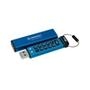 Pen Drive 8GB Kingston IronKey Keypad 200.   O KP200 incorpora a criptografia com base em hardware XTS-AES 256-bit. Ele também tem certificação FIPS 1