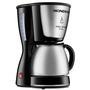 A cafeteira elétrica c-37-ji-30x prepara até 30 xícaras de café. Com jarra de aço inoxidável, ela tem porta-filtro permanente, que dispensa filtro de 